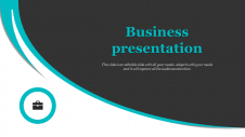 Attractive Business Presentation For Title Design Template 